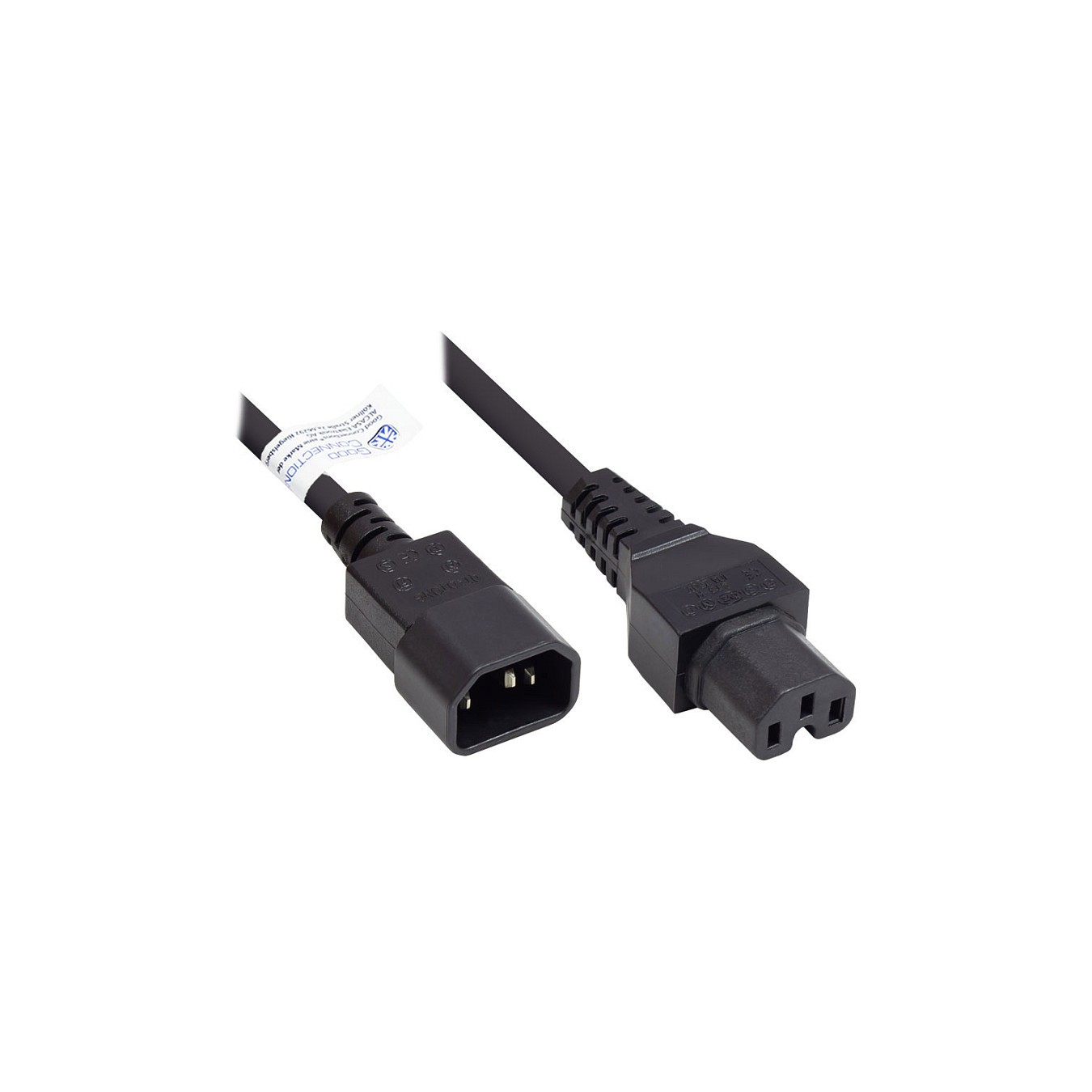 Buy Good Connections Kaltgeräte-Warmgeräte C14 an C15 schw. 1m in Cyprus, Nicosia, Limassol, Larnaka, Pafos