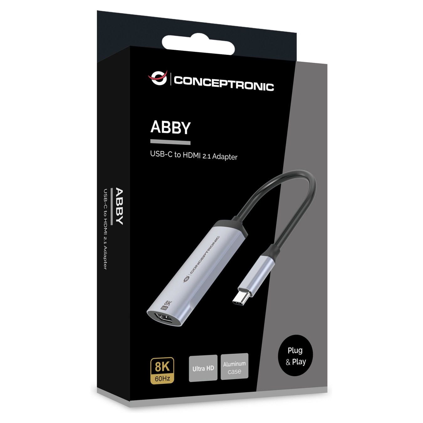Buy CONCEPTRONIC Adapter USB-C3.2- to HDMI2.1 8K 60Hz 0.15m gr in Cyprus, Nicosia, Limassol, Larnaka, Pafos