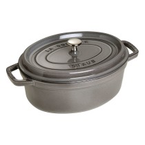 Buy Staub La Cocotte 31cm oval Graphit-grau. Gusseisen in Cyprus, Nicosia, Limassol, Larnaka, Pafos