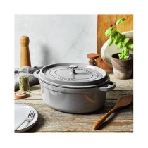 Buy Staub La Cocotte 31cm oval Graphit-grau. Gusseisen in Cyprus, Nicosia, Limassol, Larnaka, Pafos