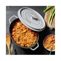 Buy Staub La Cocotte 31cm oval Graphit-grau. Gusseisen in Cyprus, Nicosia, Limassol, Larnaka, Pafos
