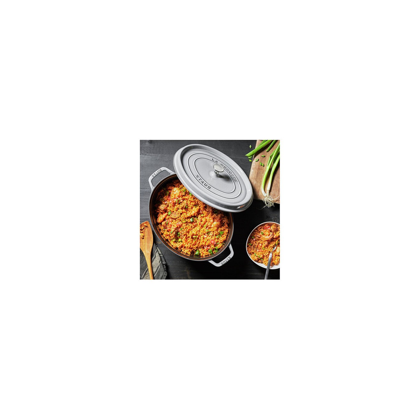 Buy Staub La Cocotte 31cm oval Graphit-grau. Gusseisen in Cyprus, Nicosia, Limassol, Larnaka, Pafos