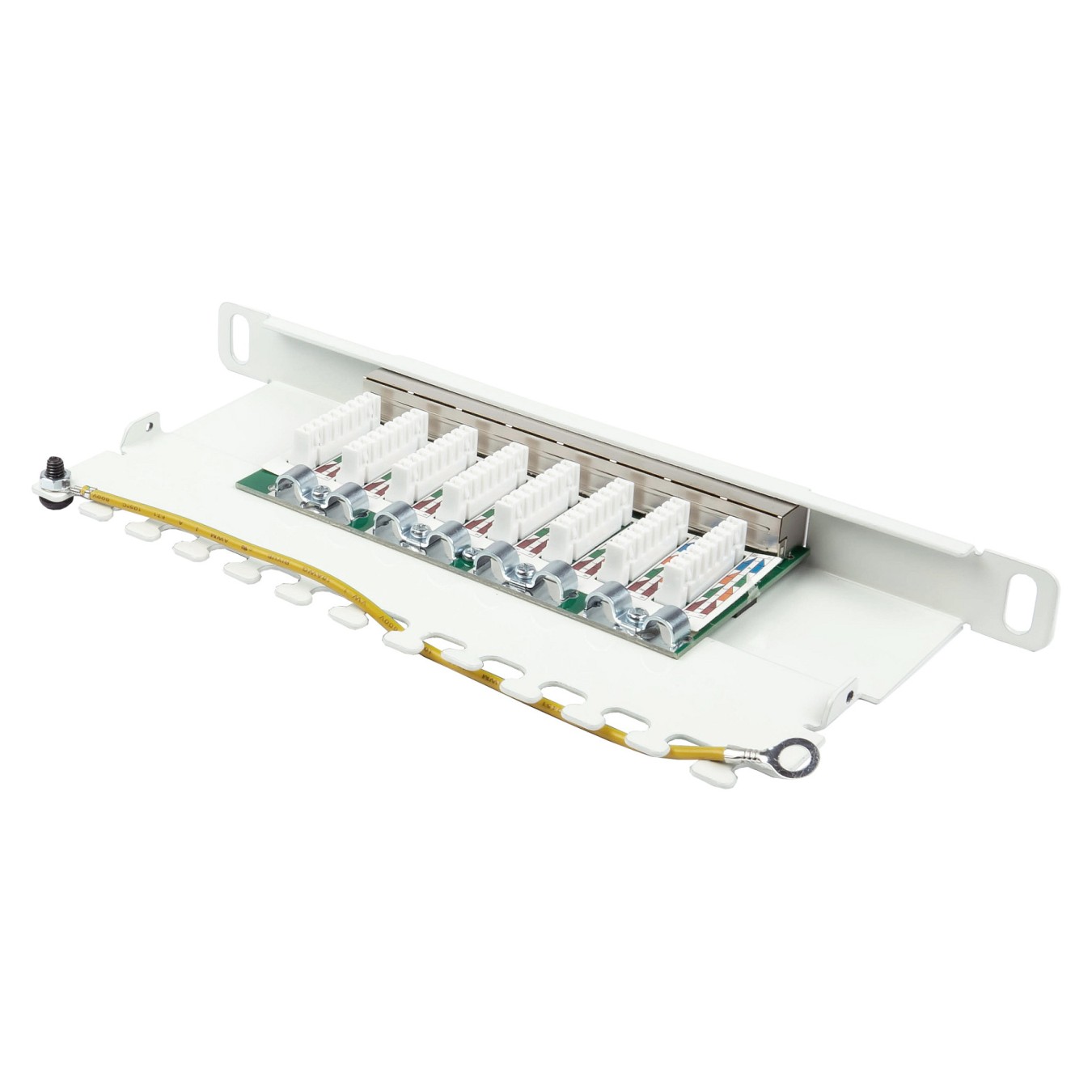 Buy Good Connections Patchpanel 10'Cat. 6 8-P. 0,5 HE reinweiß in Cyprus, Nicosia, Limassol, Larnaka, Pafos