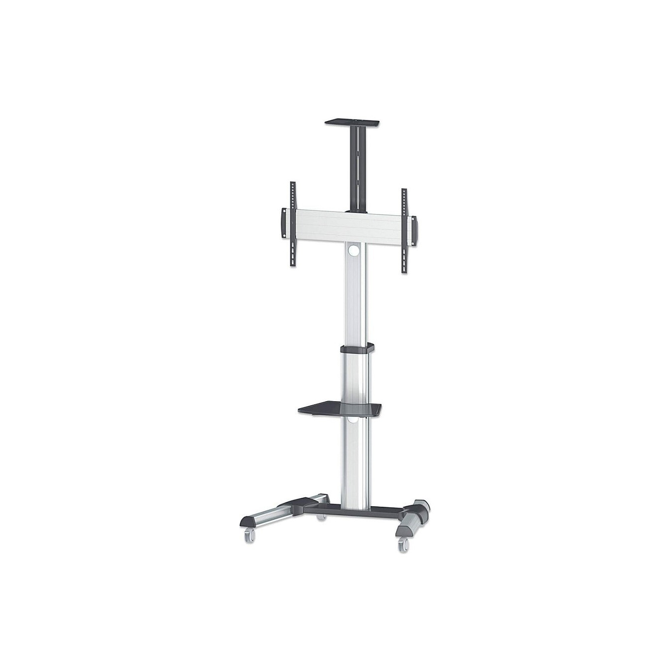 Buy MANHATTAN Universal TV-Stnder auf Rollen fr TVs 93,98-218,44cm 37-86Zoll 50kg neigbar schwenkbar mit Kamerahalterung ... in 