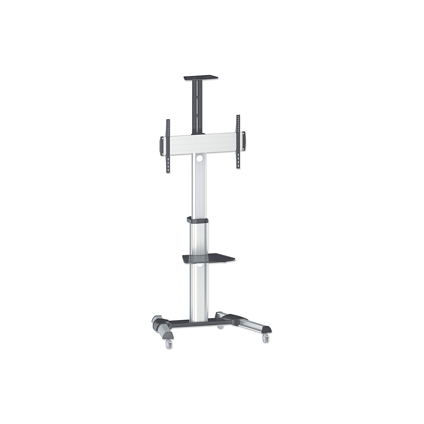 Buy MANHATTAN Universal TV-Stnder auf Rollen fr TVs 93,98-218,44cm 37-86Zoll 50kg neigbar schwenkbar mit Kamerahalterung ... in 