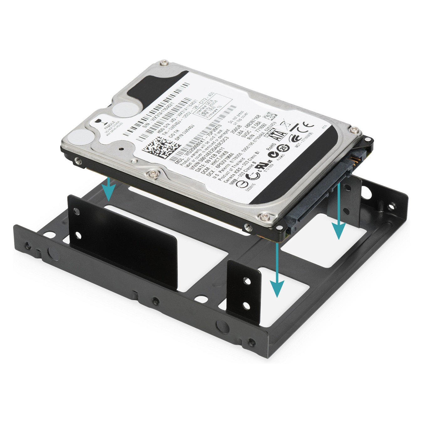Buy DIGITUS DA-70434 - Hard drive bracket - Capacity 2 hard drives (2.5inch) in Cyprus, Nicosia, Limassol, Larnaka, Pafos
