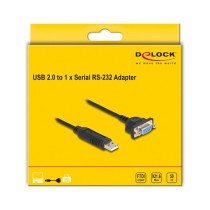Buy DeLock USB 2.0 to Seriell 232 (ST-ST) 0,5m Adapterkabel Schwarz in Cyprus, Nicosia, Limassol, Larnaka, Pafos