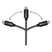 Buy GoodConnections USB-A 2.0 to Lightning (ST-ST) 0,5m Ladekabel Textilmantel 12W Schwarz in Cyprus, Nicosia, Limassol, Larnaka