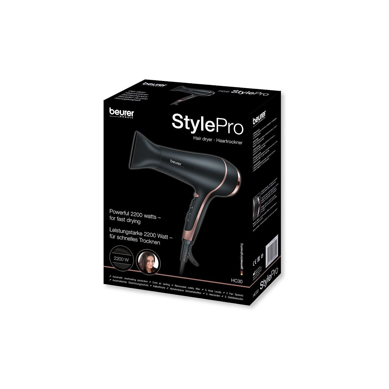 Buy beurer HC 30 Haartrockner Schwarz, pink in Cyprus, Nicosia, Limassol, Larnaka, Pafos