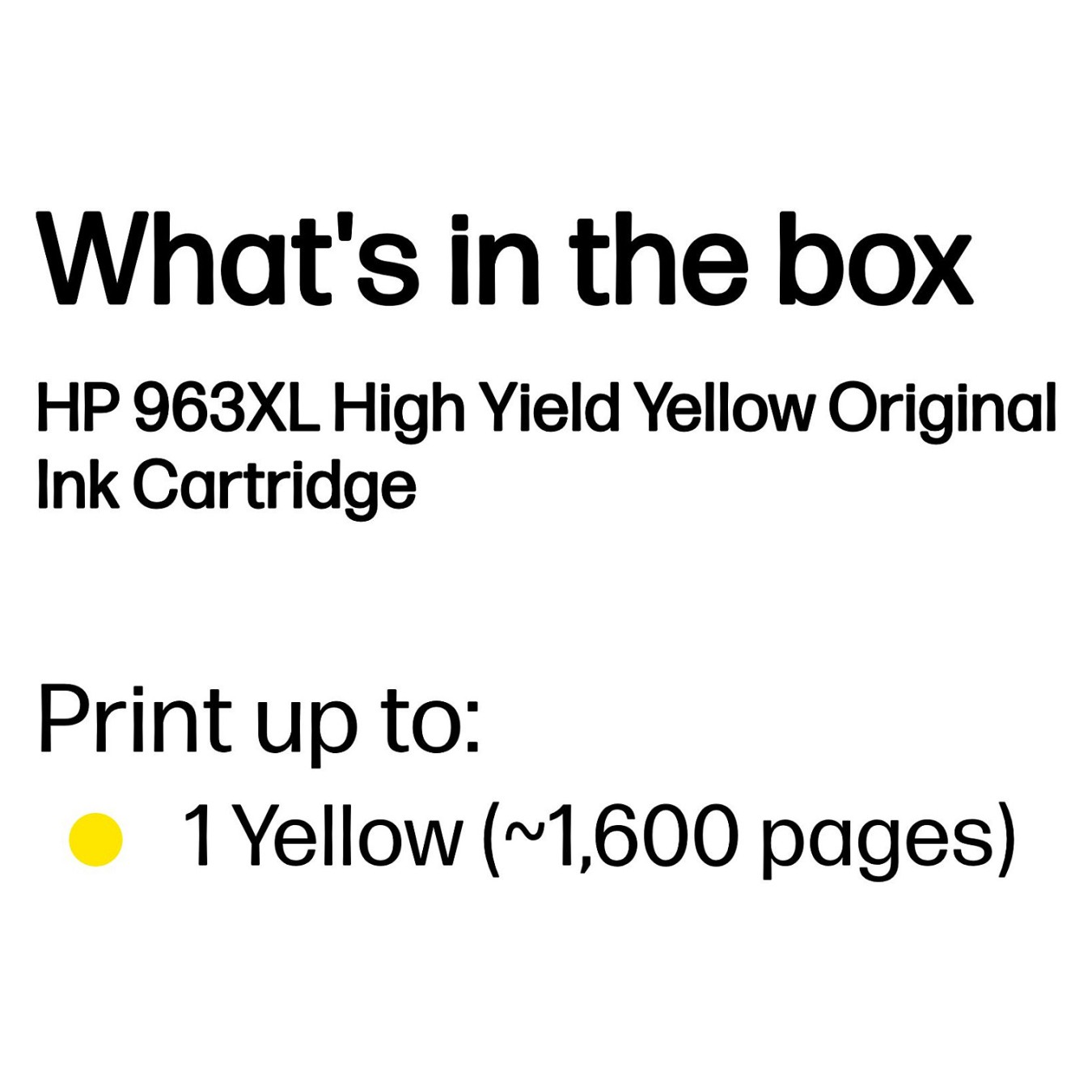 Buy HP INK CARTRIDGE NO 963XL YELLOW in Cyprus, Nicosia, Limassol, Larnaka, Pafos
