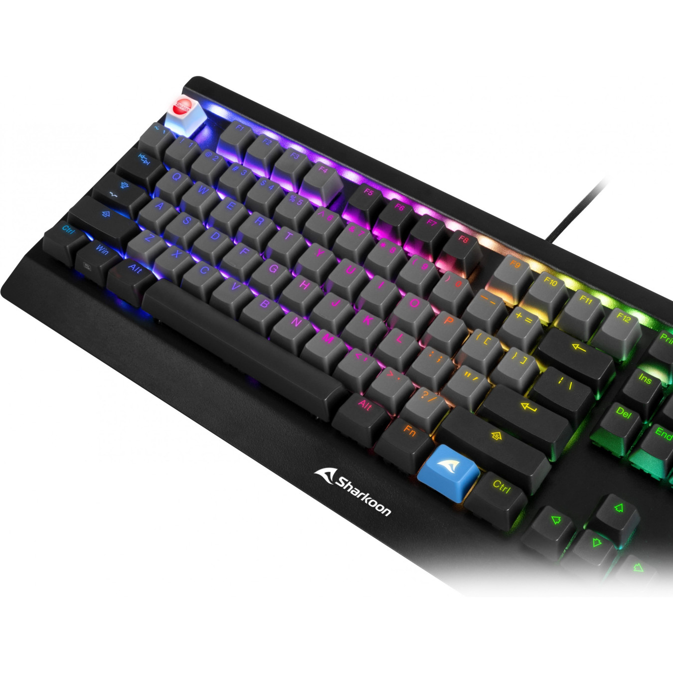 Sharkoon SKILLER SAC20 - 115-piece German ISO Keycap Set - Black, QWERTZ, Mechanical switch compatible