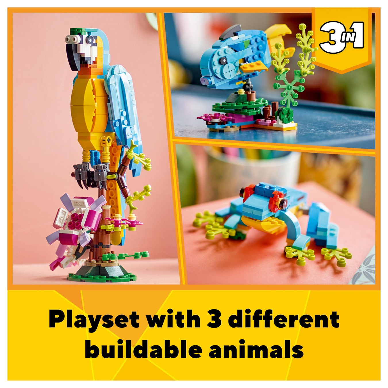 Buy LEGO Creator 31136 Exotischer Papagei in Cyprus, Nicosia, Limassol, Larnaka, Pafos