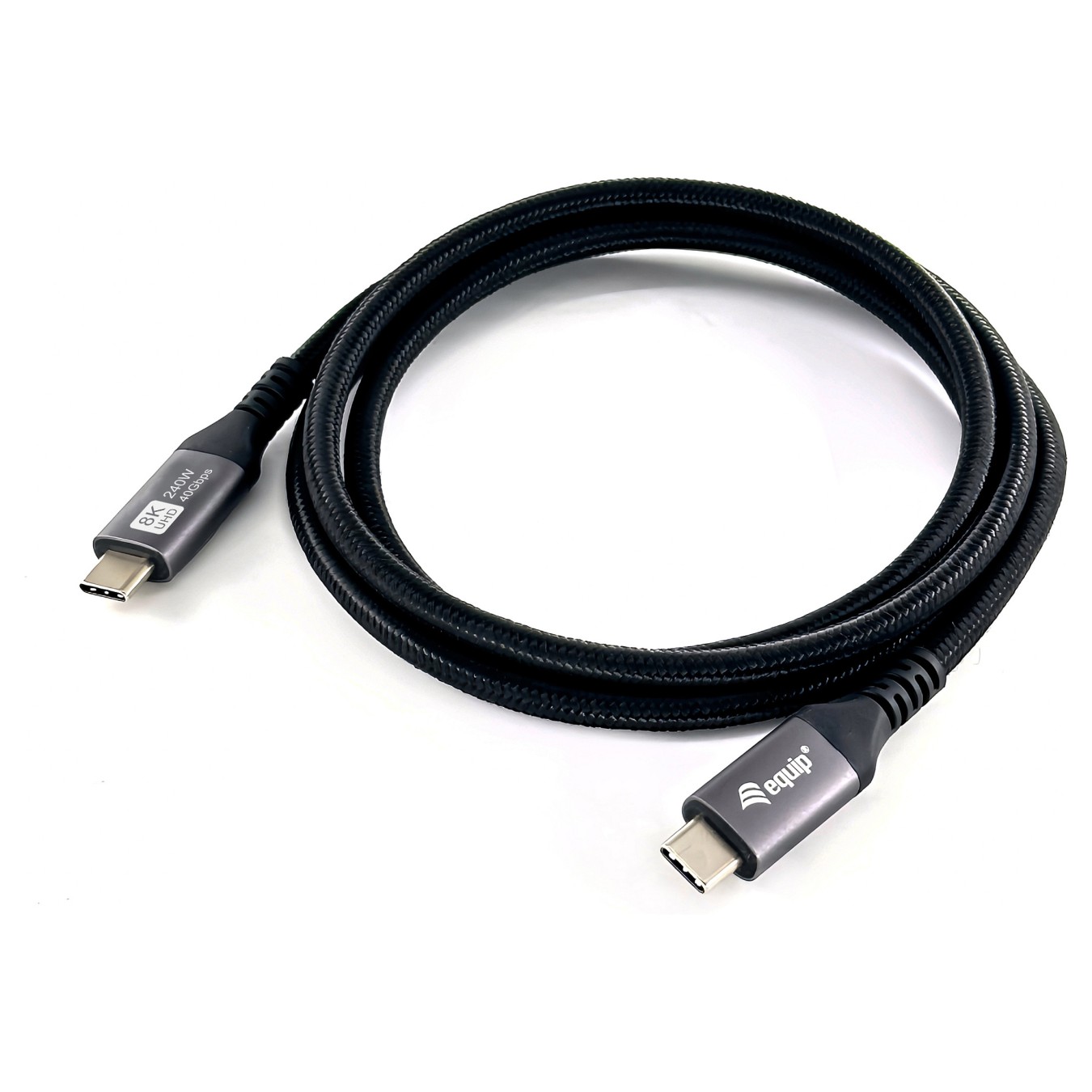 Buy Equip Kabel USB-C4.0- to C 40Gbps PD240W St St 0.50m schwarz in Cyprus, Nicosia, Limassol, Larnaka, Pafos