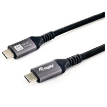 Buy Equip Kabel USB-C4.0- to C 40Gbps PD240W St St 0.50m schwarz in Cyprus, Nicosia, Limassol, Larnaka, Pafos