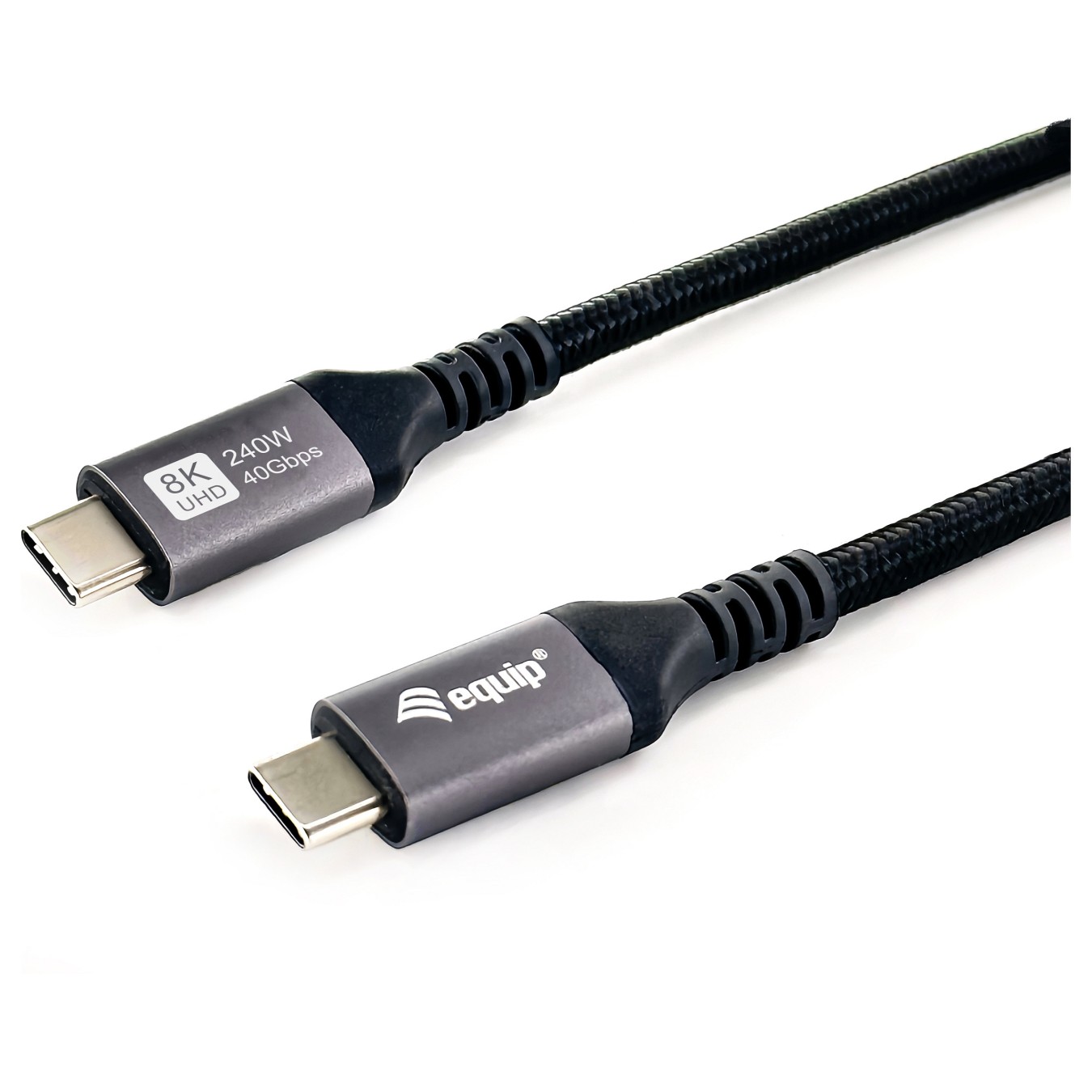 Buy Equip Kabel USB-C4.0- to C 40Gbps PD240W St St 0.50m schwarz in Cyprus, Nicosia, Limassol, Larnaka, Pafos