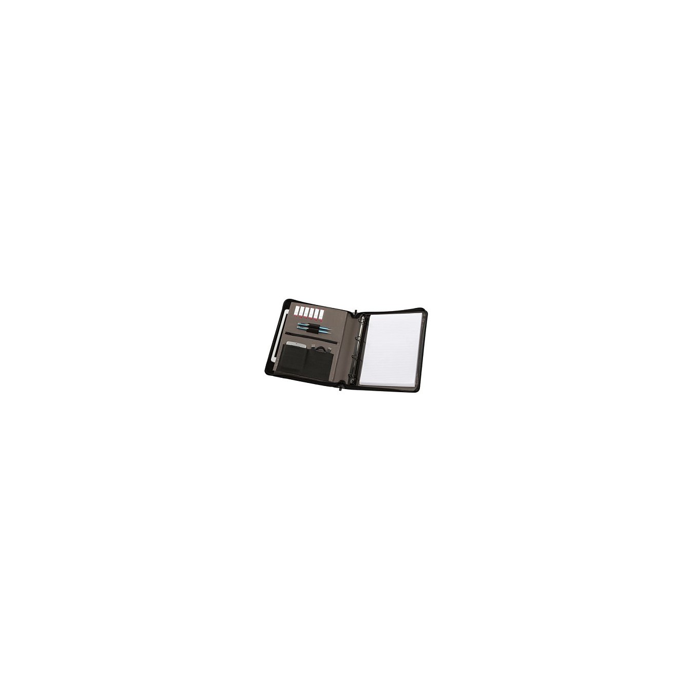 Buy WENGER Affiliate A4 Schreibmappe Business-Organizer mit 25,4cm 10Zoll Tablet-Fach abnehmbarer Ringhefter grau in Cyprus, Nic