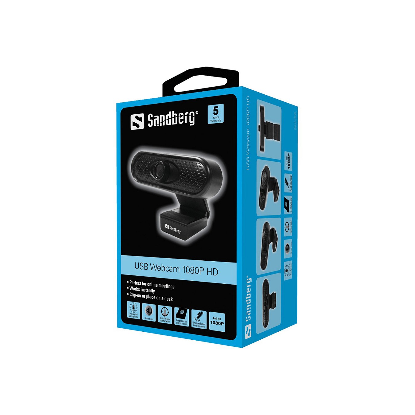 Buy SANDBERG USB Webcam 1080P HD in Cyprus, Nicosia, Limassol, Larnaka, Pafos