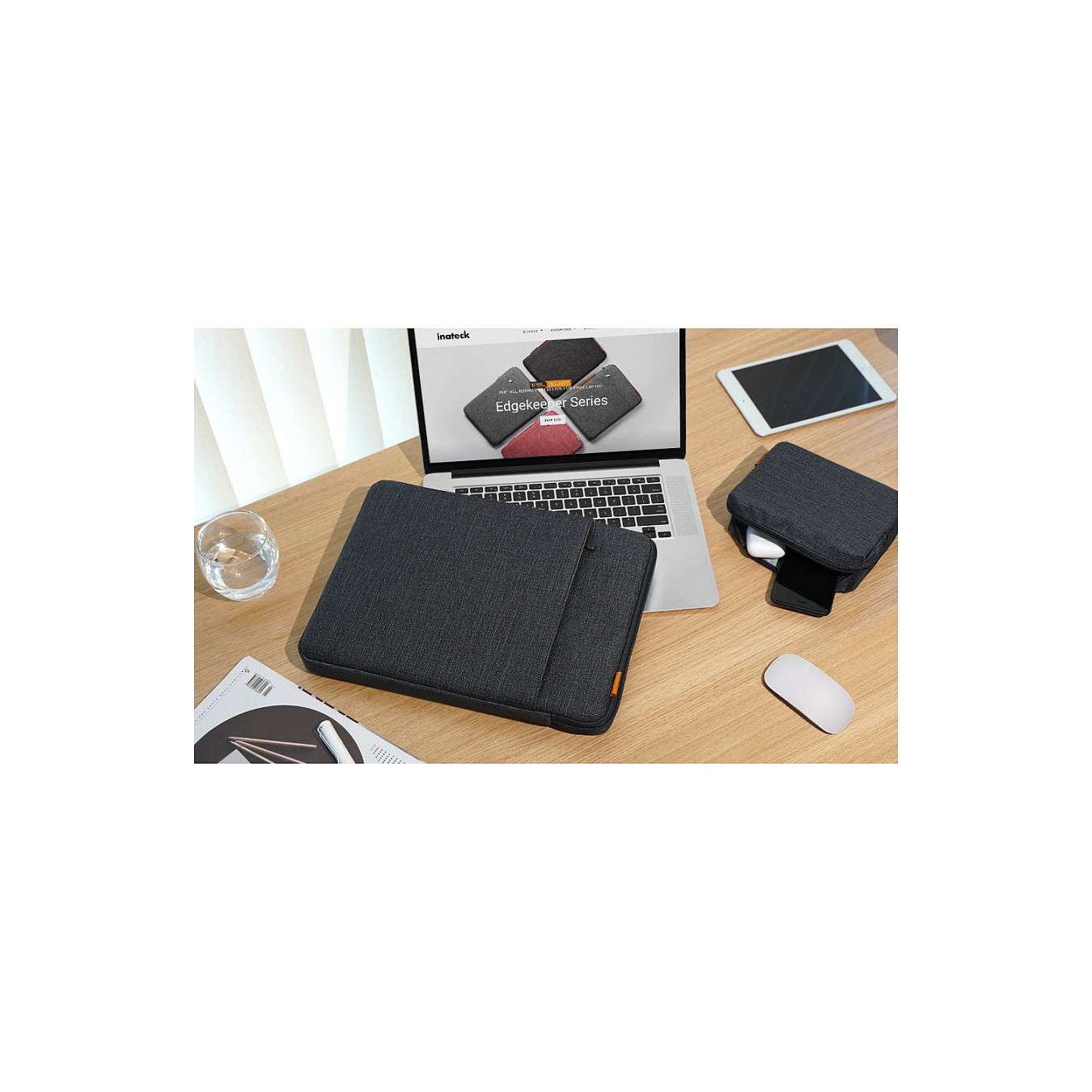 Buy inateck Laptoptasche 16' mit Zubehörtasche LB01006 S1 gray in Cyprus, Nicosia, Limassol, Larnaka, Pafos