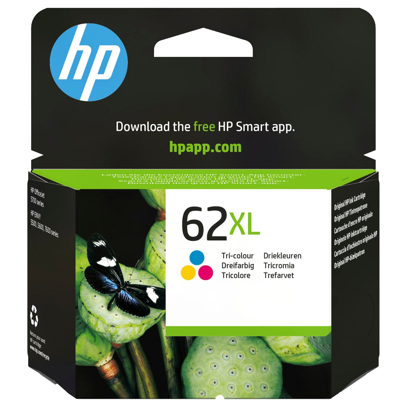 Buy HP 62XL - 11.5 ml - Hohe Ergiebigkeit - Farbe (Cyan, Magenta, Gelb) in Cyprus, Nicosia, Limassol, Larnaka, Pafos