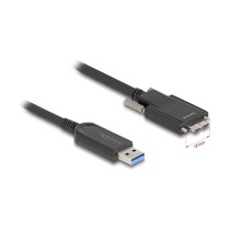 Buy Delock Aktives Optisches Kabel USB 10 Gbps Typ-A Stecker zu Typ Micro-B Stecker mit Schrauben 15 m in Cyprus, Nicosia, Limas
