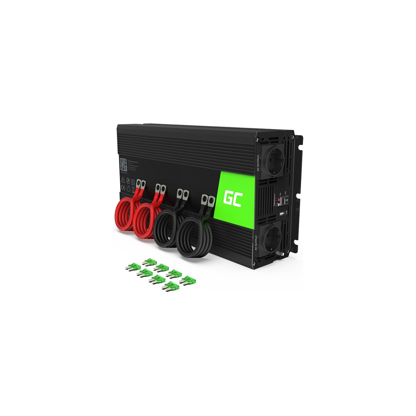 Buy Green Cell KFZ Spannungswandler Power Inverter 15V to 230V 3000 6000W in Cyprus, Nicosia, Limassol, Larnaka, Pafos