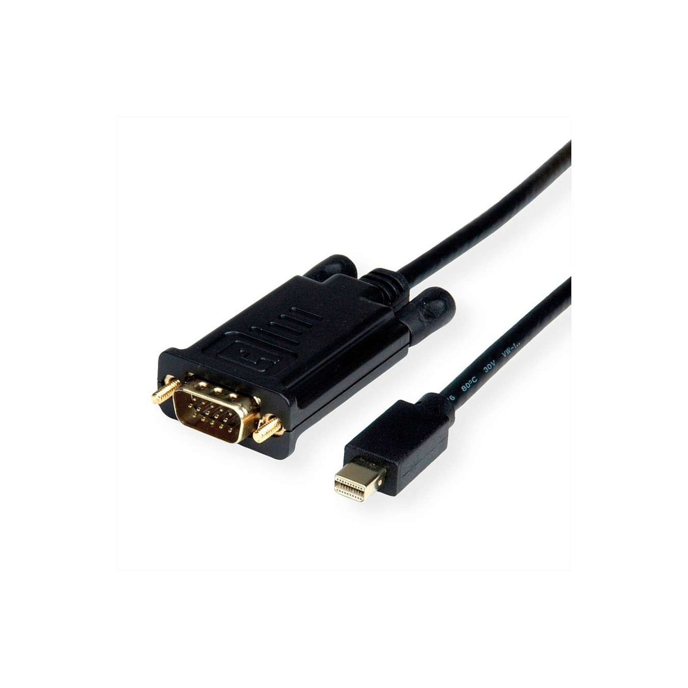 Buy ROLINE Kabel Mini DisplayPort-VGA Mini DP ST - VGA ST schwarz 1m in Cyprus, Nicosia, Limassol, Larnaka, Pafos