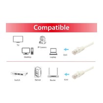 Buy Equip Patchkabel Cat6A U UTP 2xRJ45 7.50m weiß LSZH Polybeutel in Cyprus, Nicosia, Limassol, Larnaka, Pafos
