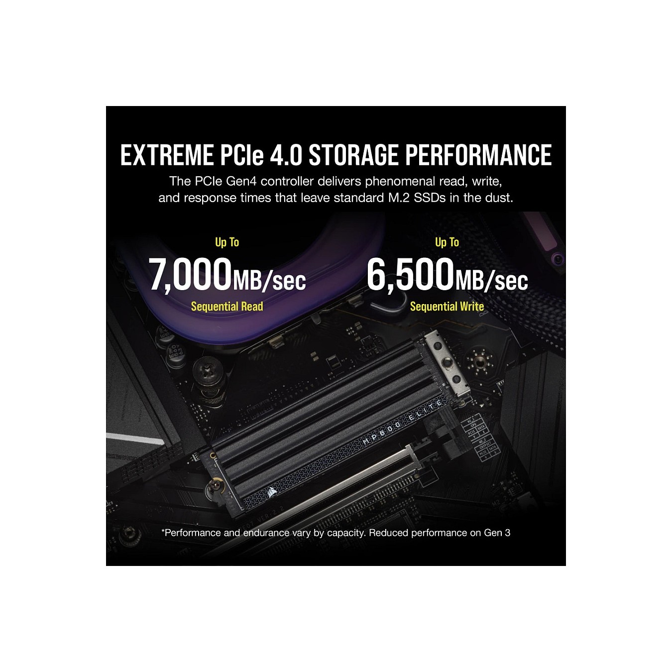 Buy M.2 1TB Corsair MP600 ELITE NVMe 3D TLC NAND M.2 2280 PCIe Gen4 m. Kühlkörper in Cyprus, Nicosia, Limassol, Larnaka, Pafos