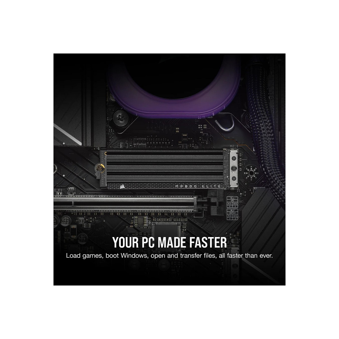 Buy M.2 1TB Corsair MP600 ELITE NVMe 3D TLC NAND M.2 2280 PCIe Gen4 m. Kühlkörper in Cyprus, Nicosia, Limassol, Larnaka, Pafos