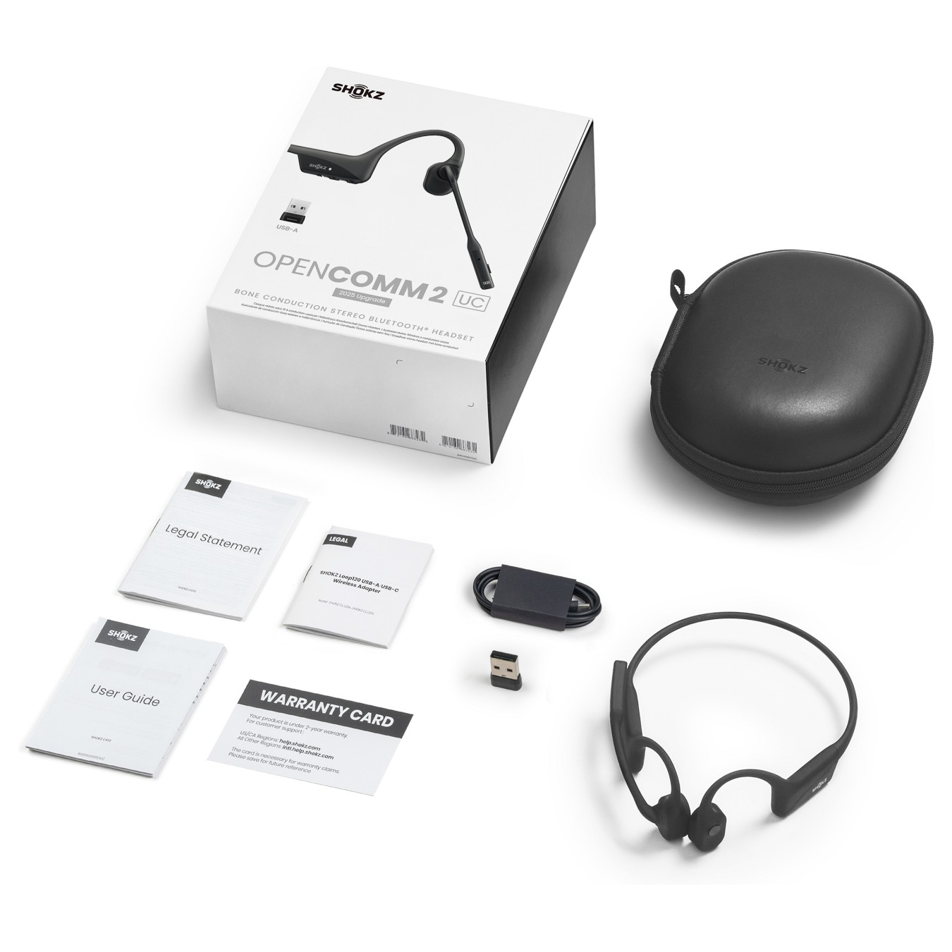 Buy Shokz OpenComm2 UC (With USB-A) Bluetooth Wireless Bone Conduction Headset in Cyprus, Nicosia, Limassol, Larnaka, Pafos