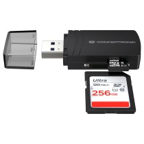 Buy CONCEPTRONIC Kartenleser USB-A3.2- to TF Micro-SD4.0 schwarz in Cyprus, Nicosia, Limassol, Larnaka, Pafos