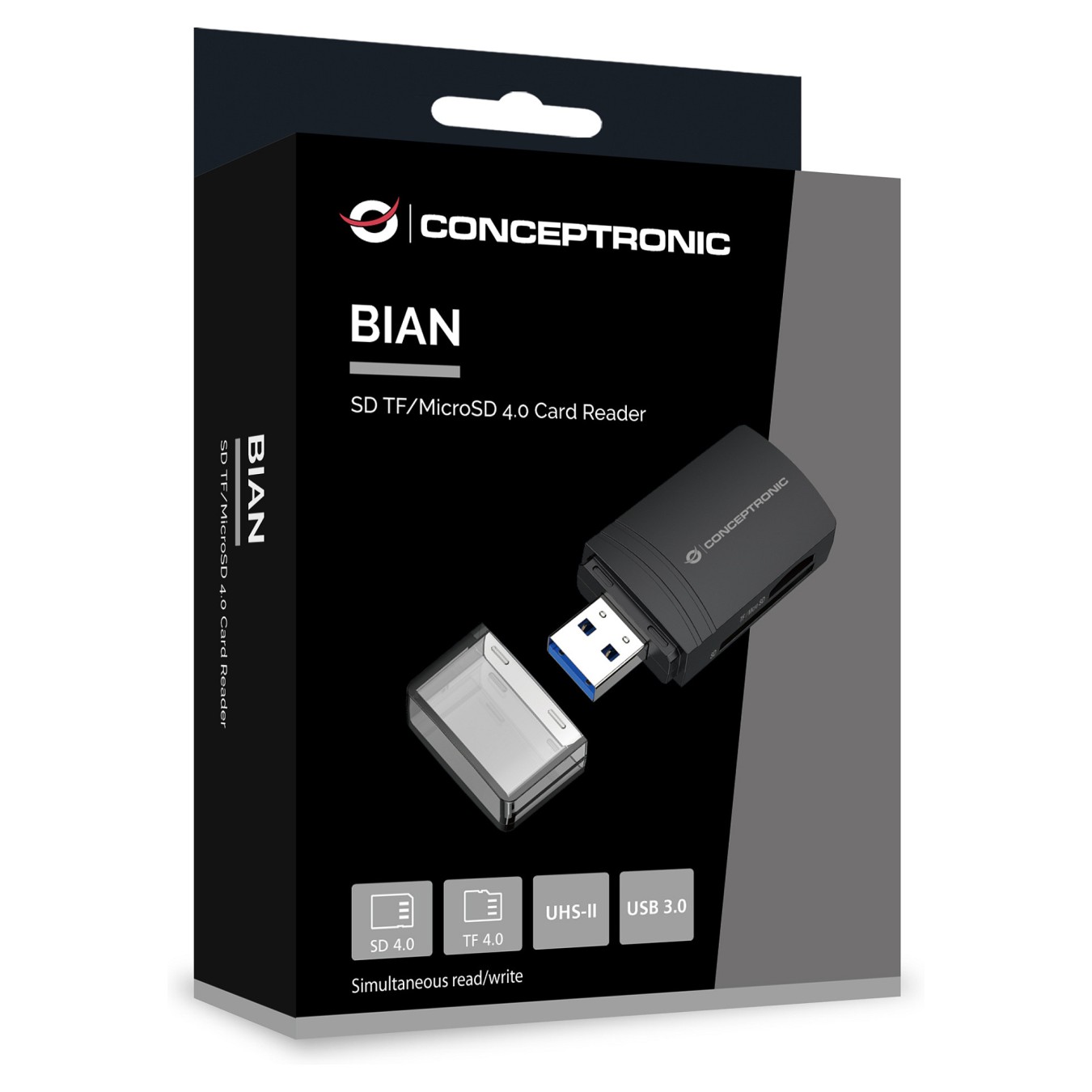Buy CONCEPTRONIC Kartenleser USB-A3.2- to TF Micro-SD4.0 schwarz in Cyprus, Nicosia, Limassol, Larnaka, Pafos