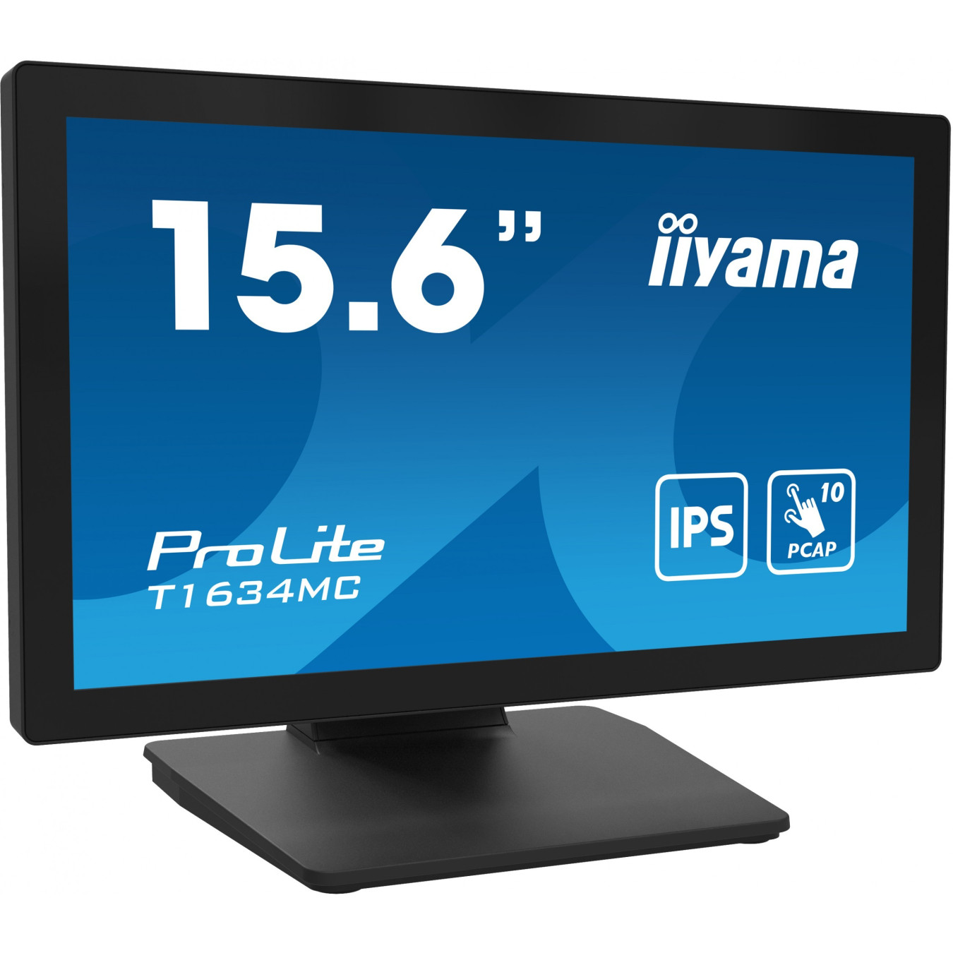 iiyama ProLite T1634MC-B1S - 15.6" Full HD 10‑Point PCAP Touch IPS Monitor, HDMI/DP/VGA, Black