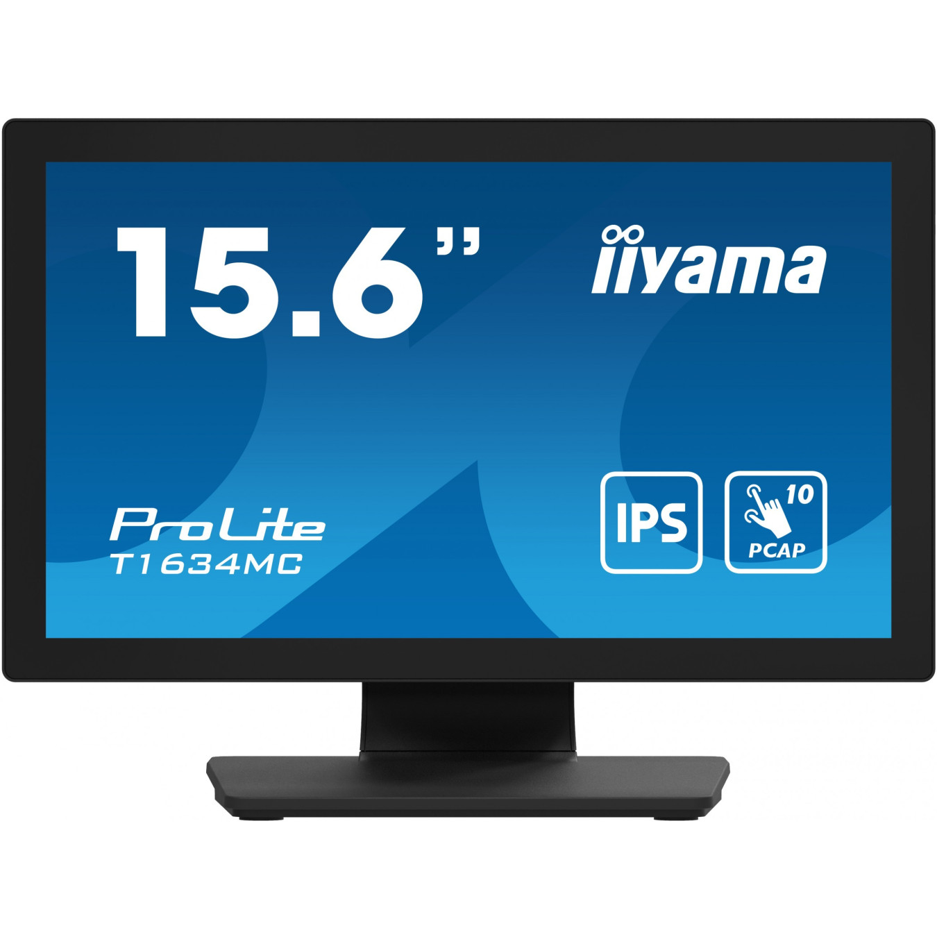 iiyama ProLite T1634MC-B1S - 15.6" Full HD 10‑Point PCAP Touch IPS Monitor, HDMI/DP/VGA, Black