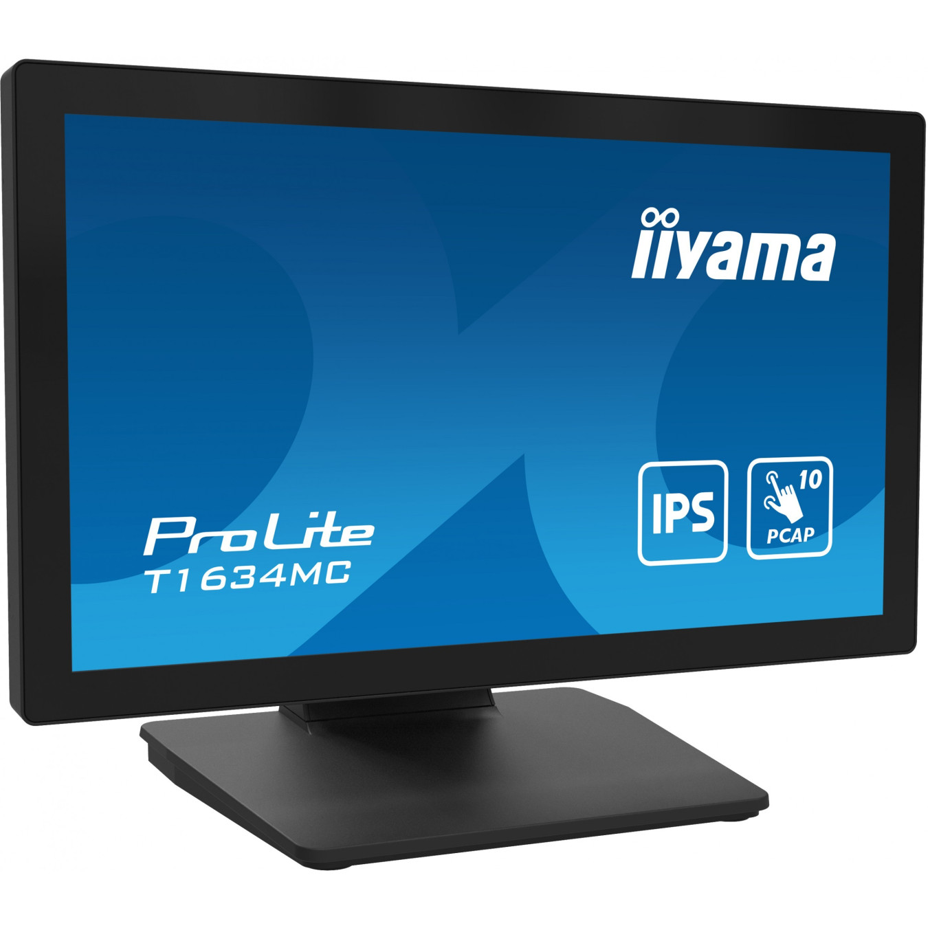 iiyama ProLite T1634MC-B1S - 15.6" Full HD 10‑Point PCAP Touch IPS Monitor, HDMI/DP/VGA, Black
