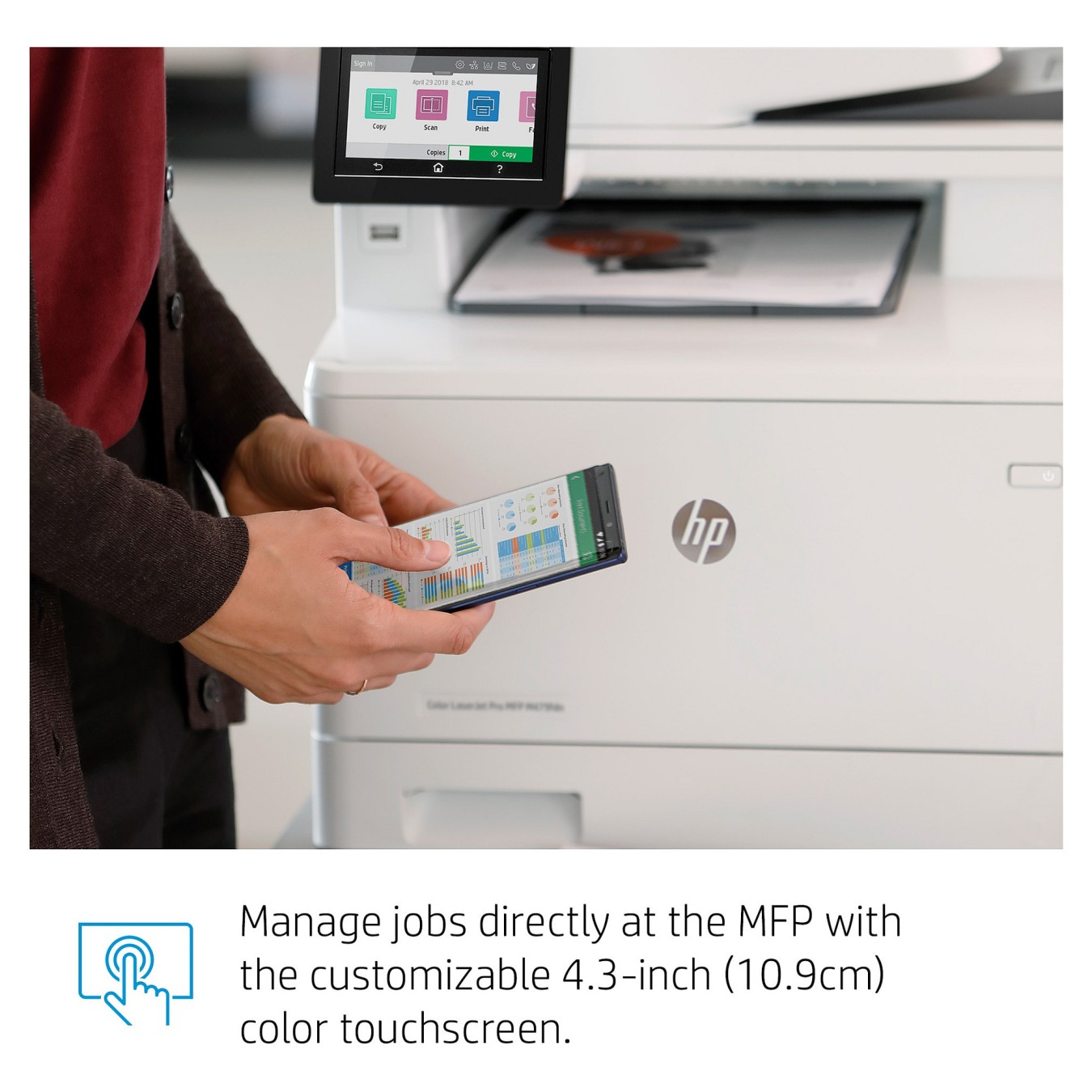 Buy FL HP Color LaserJet Pro MFP M479fdw 4in1 A4 LAN WiFi Duplex ADF in Cyprus, Nicosia, Limassol, Larnaka, Pafos