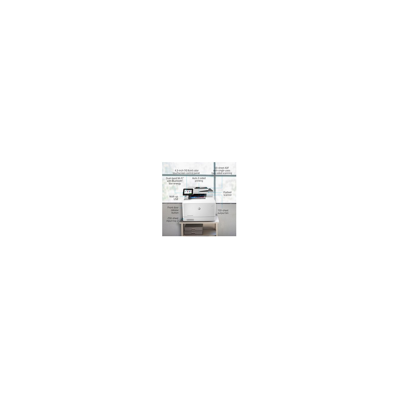Buy FL HP Color LaserJet Pro MFP M479fdw 4in1 A4 LAN WiFi Duplex ADF in Cyprus, Nicosia, Limassol, Larnaka, Pafos