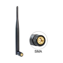 Buy DELOCK WLAN Antenne 802.11 ac a b g n SMA 5 dBi omnidirektional Gelenk schwarz in Cyprus, Nicosia, Limassol, Larnaka, Pafos
