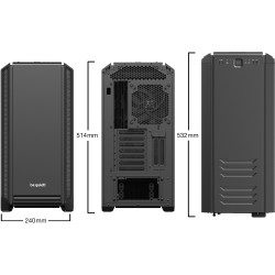 Buy be quiet! Silent Base 601 - Mid Tower Case (Black) - E-ATX/ATX/mATX/mini-ITX... in Cyprus, Nicosia, Limassol, Larnaka, Pafos