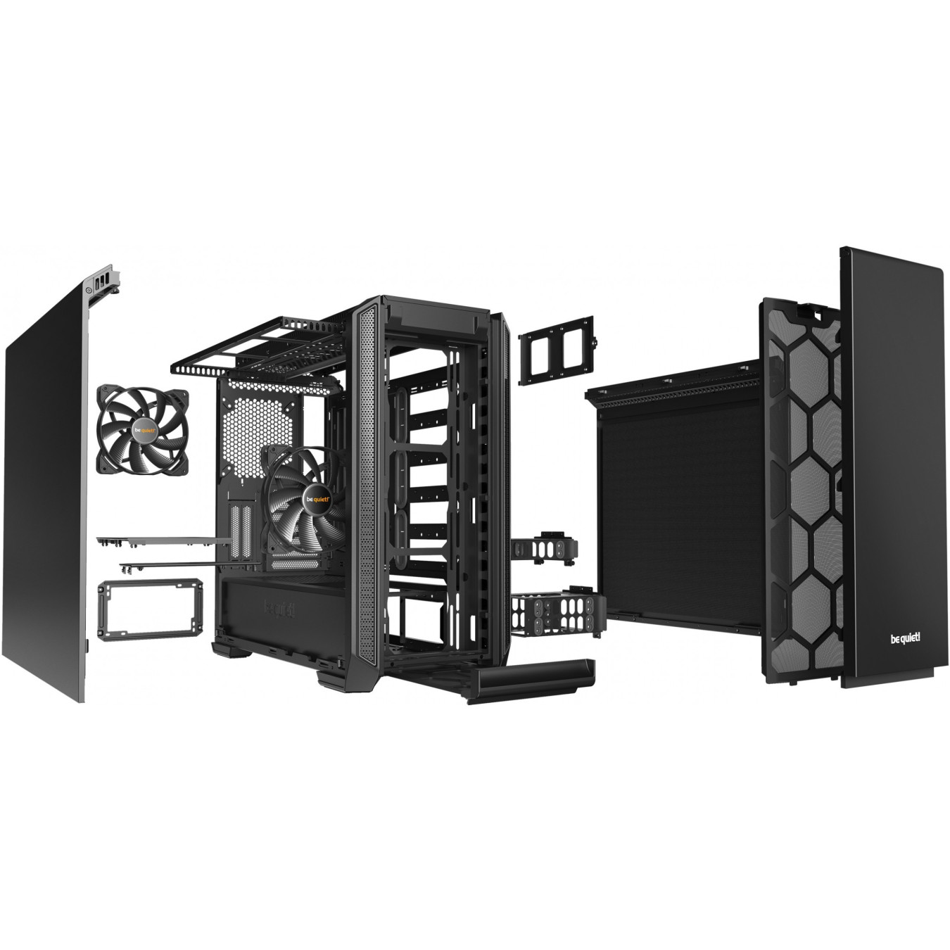be quiet! Silent Base 601 - Mid Tower Case (Black) - E-ATX/ATX/mATX/mini-ITX, 449mm GPU, 185mm CPU cooler
