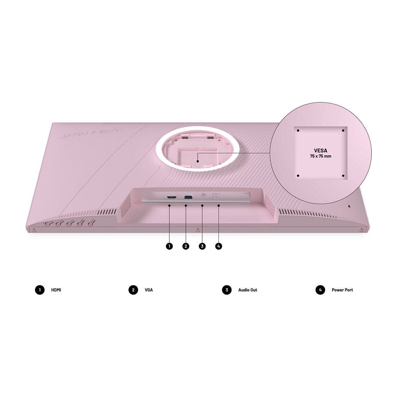 Buy JapanNext FHD Gaming Monitor 60,45cm (23,8') in Cyprus, Nicosia, Limassol, Larnaka, Pafos