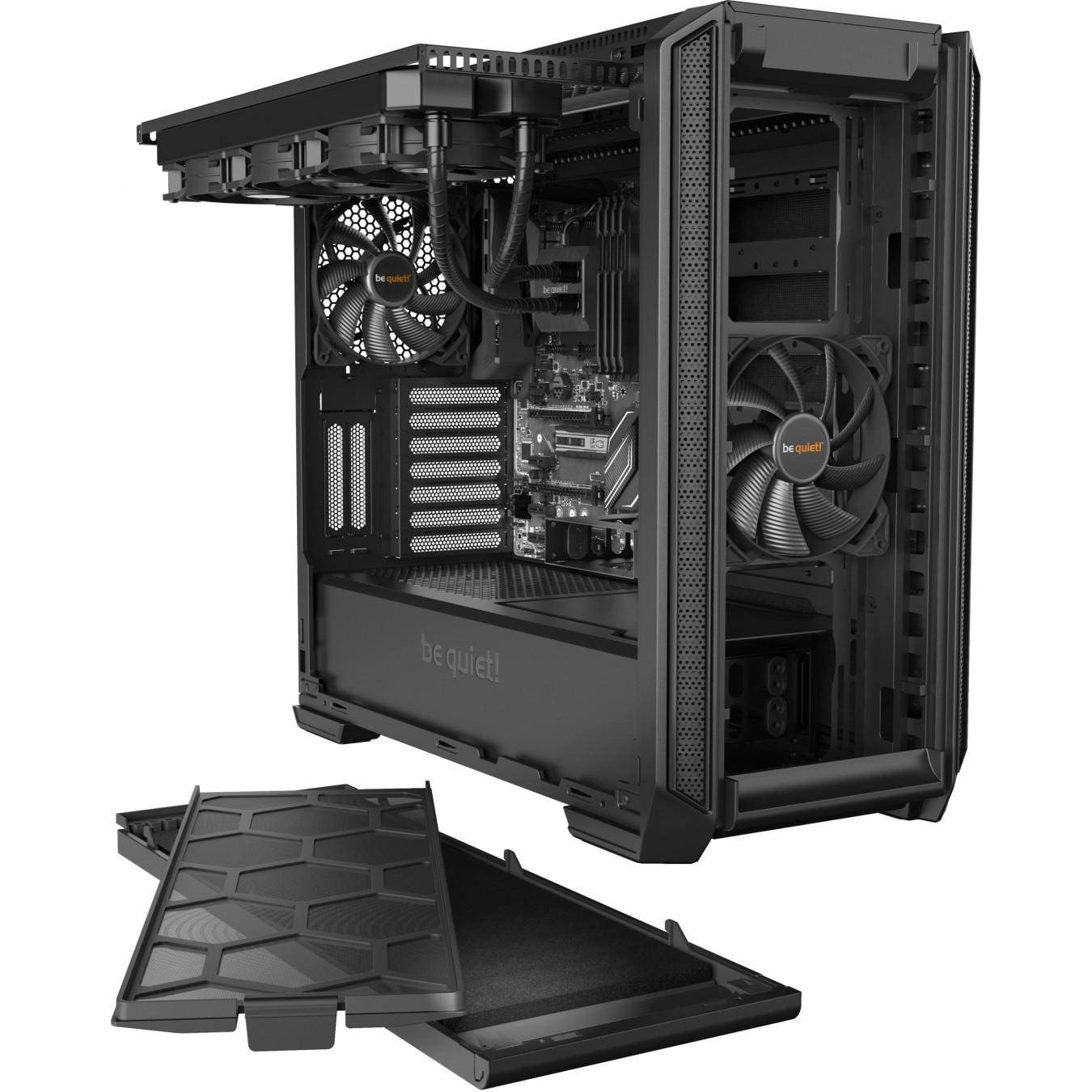 be quiet! Silent Base 601 - Mid Tower Case (Black) - E-ATX/ATX/mATX/mini-ITX, 449mm GPU, 185mm CPU cooler