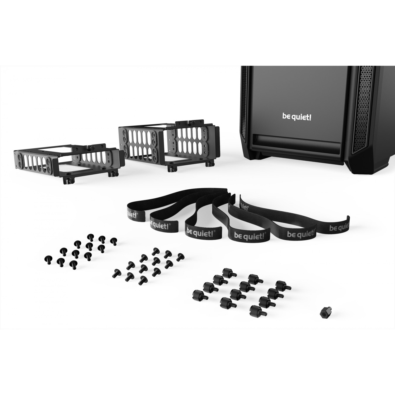be quiet! Silent Base 601 - Mid Tower Case (Black) - E-ATX/ATX/mATX/mini-ITX, 449mm GPU, 185mm CPU cooler