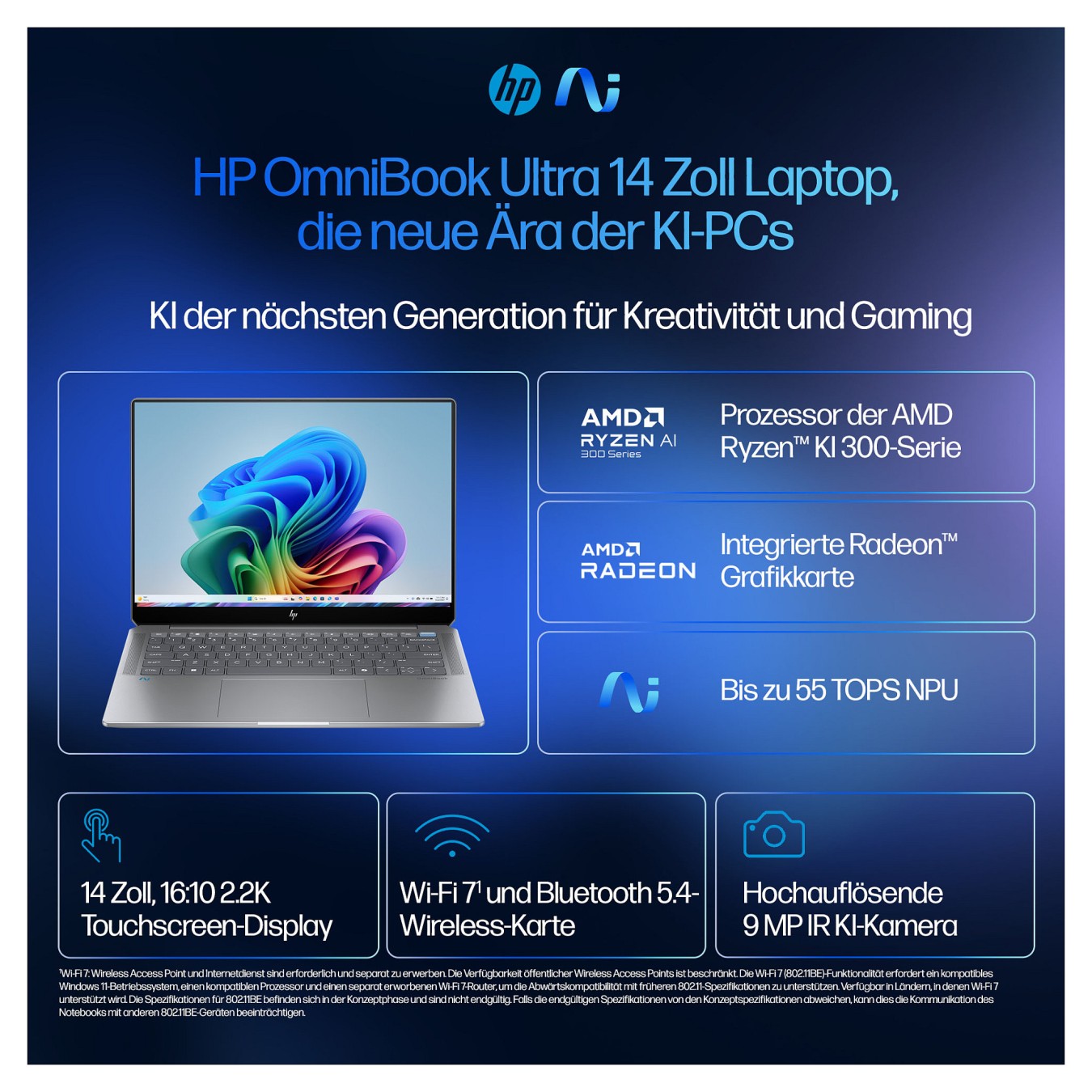Buy HP OmniBook Ultra AI PC 14-fd0191ng RYZ AI 9 365 16GB 1TBSSD W11 Home Touch in Cyprus, Nicosia, Limassol, Larnaka, Pafos