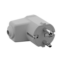 Buy BACHMANN Montage-Winkelstecker grau, CEE 7 7 2-polig mit Schutzkontakt in Cyprus, Nicosia, Limassol, Larnaka, Pafos