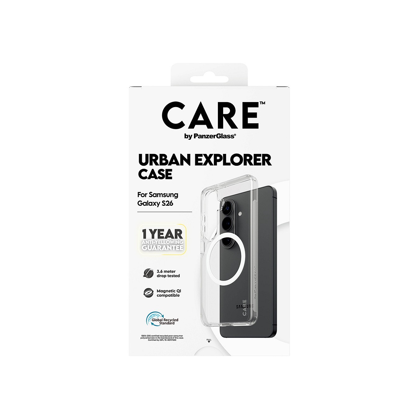 Buy CARE Urban Explorer Case Clear w White Qi Galaxy S26 in Cyprus, Nicosia, Limassol, Larnaka, Pafos