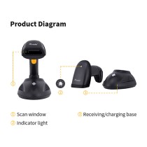 Buy Equip Barcode Handscanner 2D Laser Wireless USB schwarz in Cyprus, Nicosia, Limassol, Larnaka, Pafos