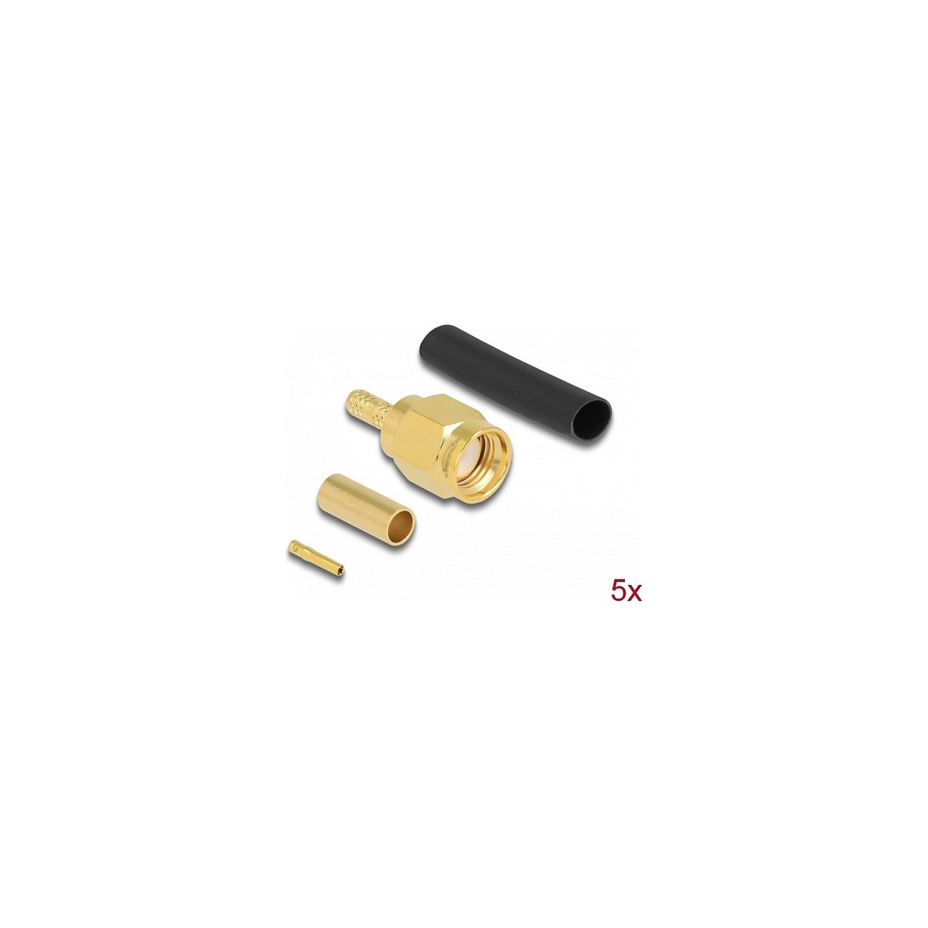 Buy RP-SMA Stecker zum Crimpen RG-174 RG-316 mit passendem Schrumpfschlauch - 5 Stück in Cyprus, Nicosia, Limassol, Larnaka, Paf