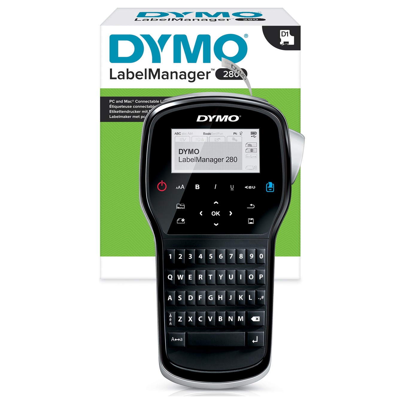 Buy DYMO LabelManager 280 6 9 12 mm D1-Bänder Qwertz in Cyprus, Nicosia, Limassol, Larnaka, Pafos