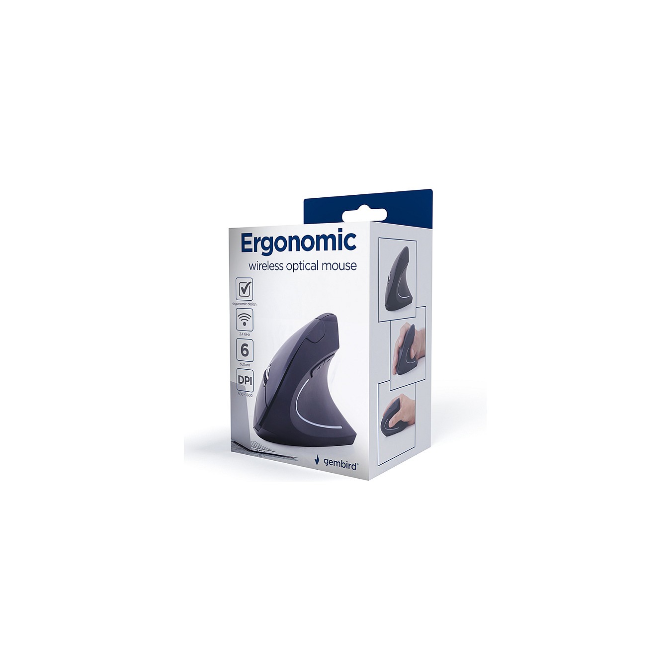 Buy gembird Maus OPT ergonomisch wireless 6-Tasten schwarz in Cyprus, Nicosia, Limassol, Larnaka, Pafos